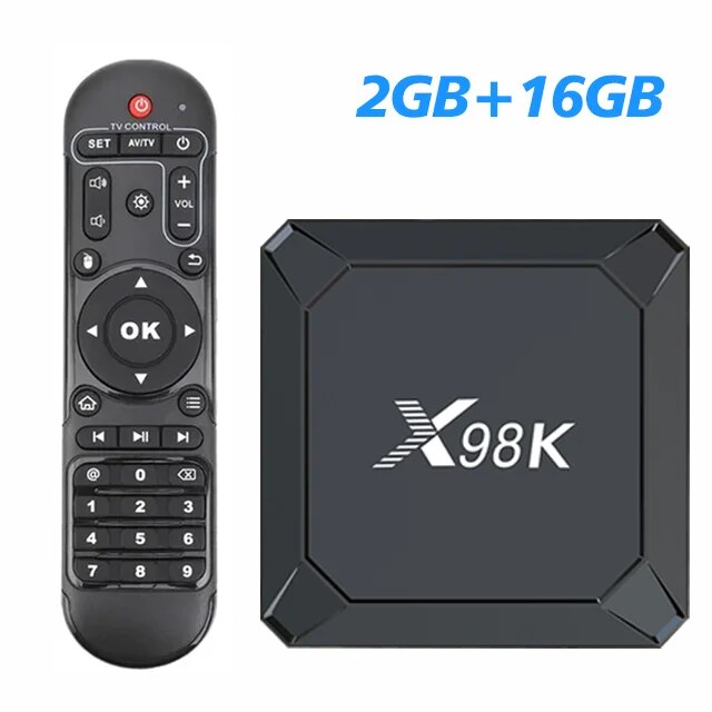 X98K TV Box Android 13 Rockchip RK3528 2GB 16GB / 4GB 32GB BT5.0 AV1 Wifi6 2.4G 5G Wifi 4K HD Smart Media Player Set Top Box. 