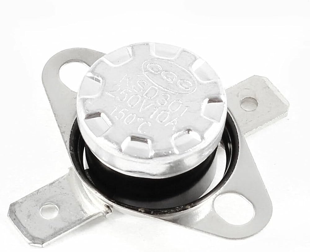 TEMPERATURE SWITCH THERMOSTAT KSD301 80/90/95/145/165/185/195 DEGREE CELSIUS 250VOLT 10 AMPERE 01 PCS. 