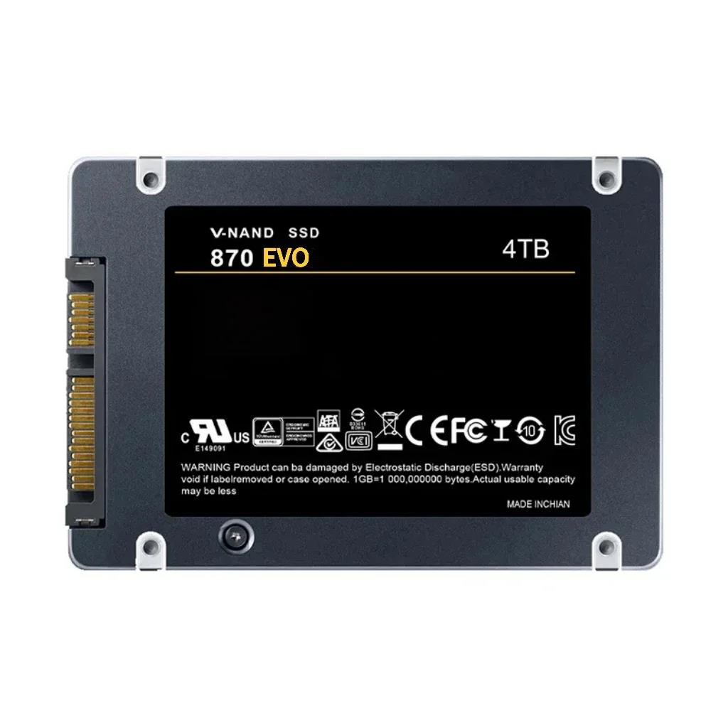 SSD 870 EVO SATA 3.0 4TB 2TB 1TB 2.5inch Solid State Driver Disk Gaming Memory Card For PS5 Laptop Desktop PC High Speed. 
