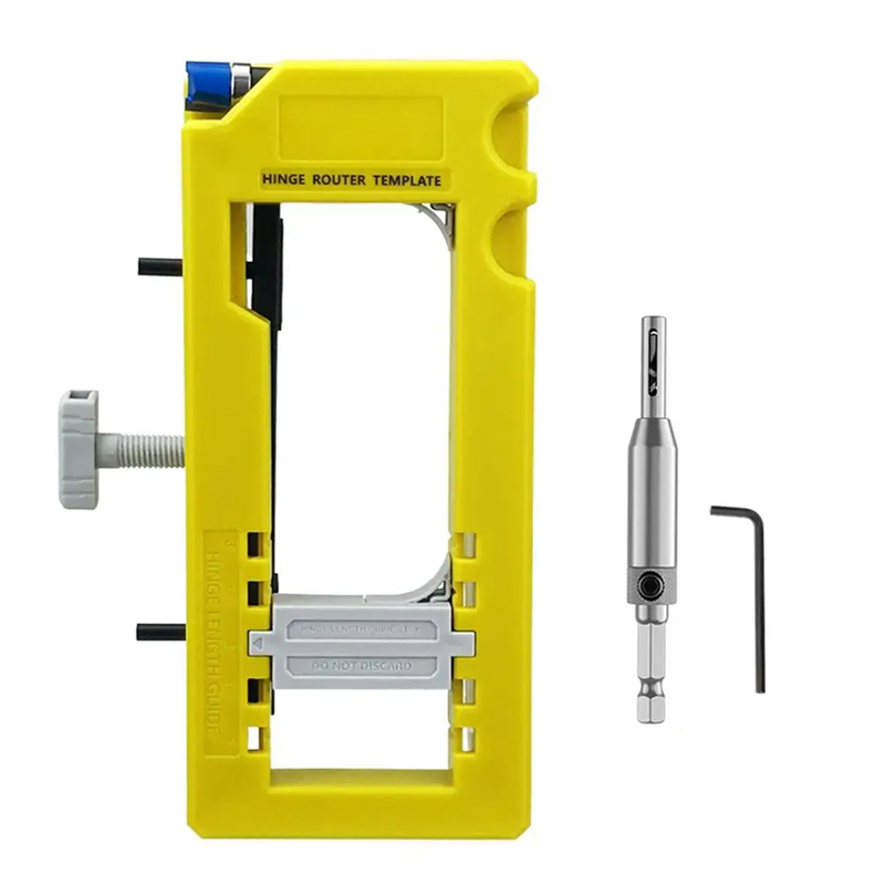 Door Hinge Template Door Hinge Router Template Removable Inserts Included Cabinet Hinge Jig Stable Fit for 3-5in Length