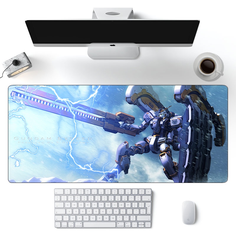 Personalized Gaming Mouse Pad Mobile Suit Gundam Mouse Pad - Extra Large Anti-Slip Office Gaming Long Mousepad. 