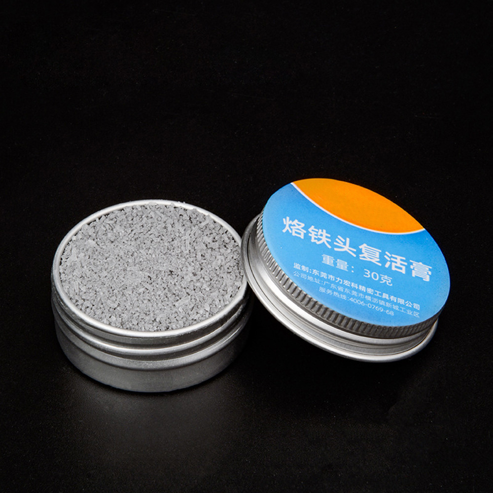 BeginnerBer 6/16/30G Electrical Soldering Iron Tip Refresher Solder Cream Clean Paste for Oxide Solder Iron Tip Head Resurrection Cleaning