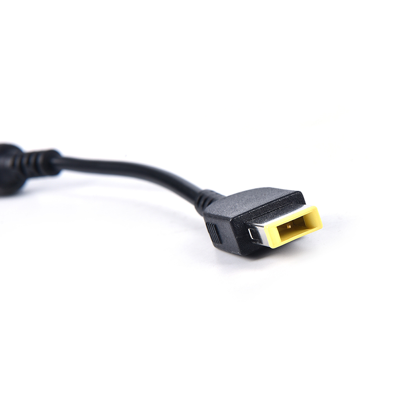 Round Jack to Square Plug Adapter Charger Power Converter For Lenovo Thinkpad. 