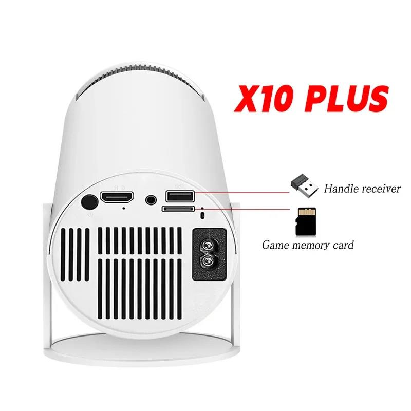 X10 Plus Retro video game consoles Android 11 system Portable Intelligent Projector 720p H713 Lcd Projector Hd Hy300 game box. 