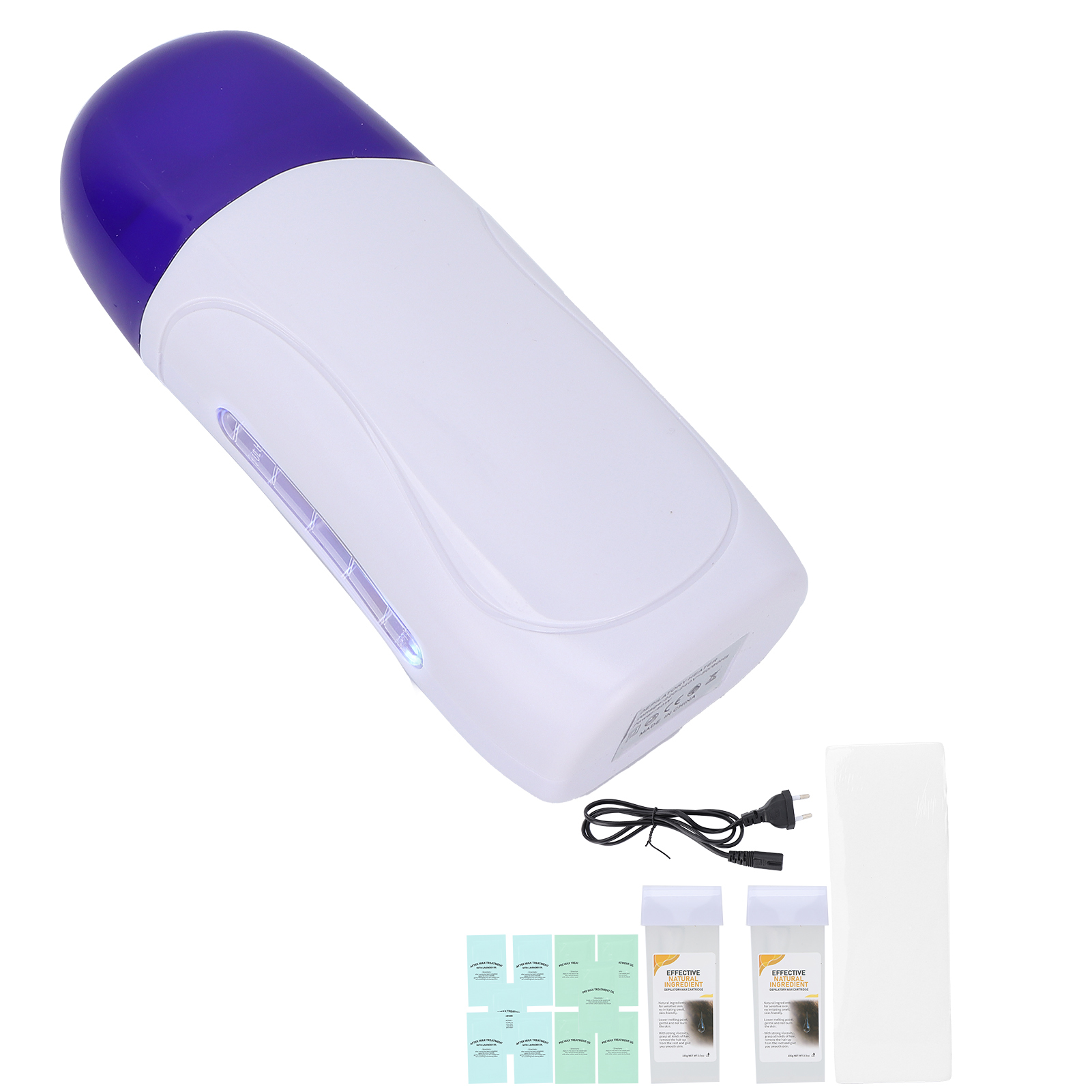 Romeng La Portable Wax Warmer Heater Home Hair Removal Waxing Machine Kit for Travel EU Plug 220V. 
