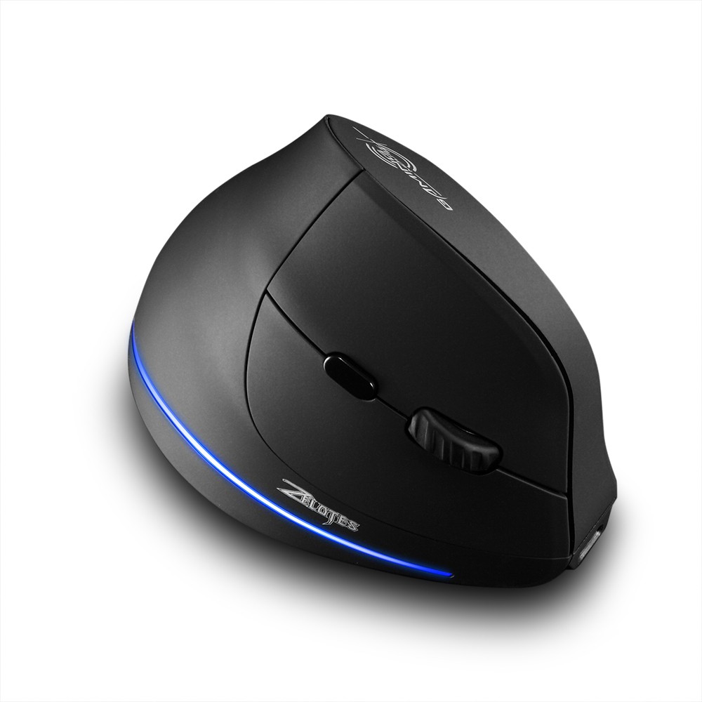 Zelotes F-35 Wireless Vertical Mouse Rechargeable 2400 DPI Optional - 01. 