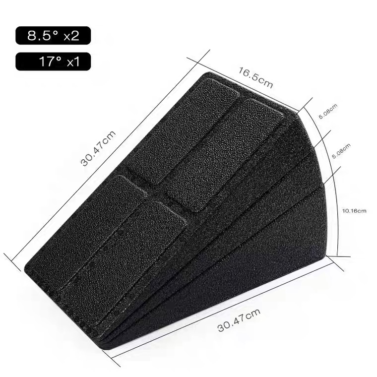 Squat Wedge Block Adjustable Non-Slip Squat Ramp Deadlift Wedge Calf Stretcher Slant Board Strength for Squat and Deadlift. 