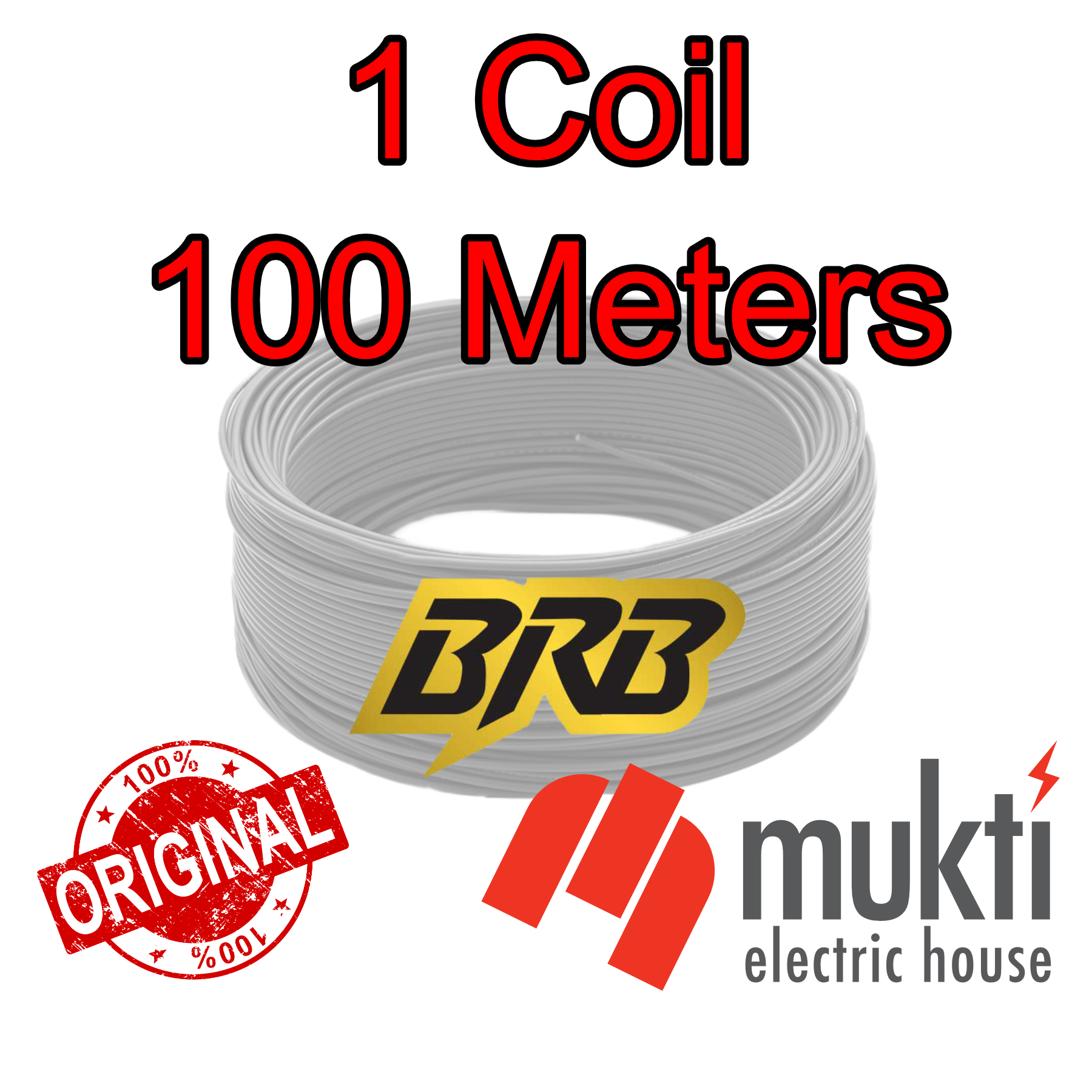 BRB Cable 23/76 Two Core 0.65RM Flat Flexible PVC Insulated PVC Sheathed Solar CCTV Twin Wire 2 Copper Cord 2376. 