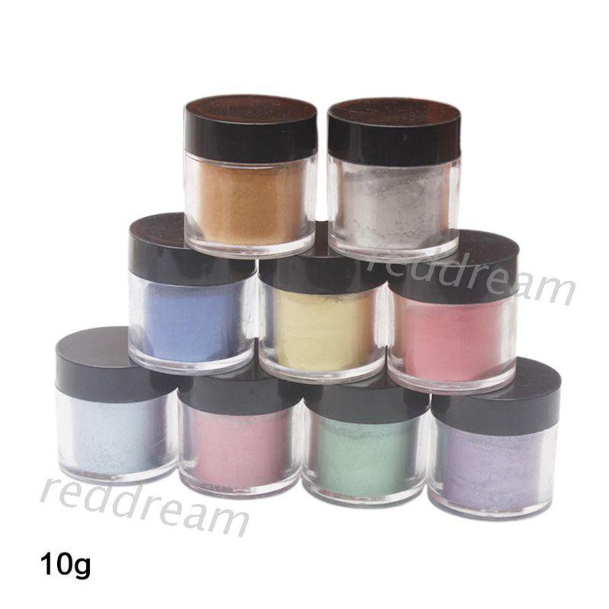 REDD 9 Pcs/set Pearlescent Mica Pigment Pearl UV Resin Crystal Epoxy Craft DIY Jewelry Making