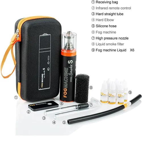 LENSGO Smoke S All-in-One Handheld Professional Fog Machine with Wireless Remote (30W). 