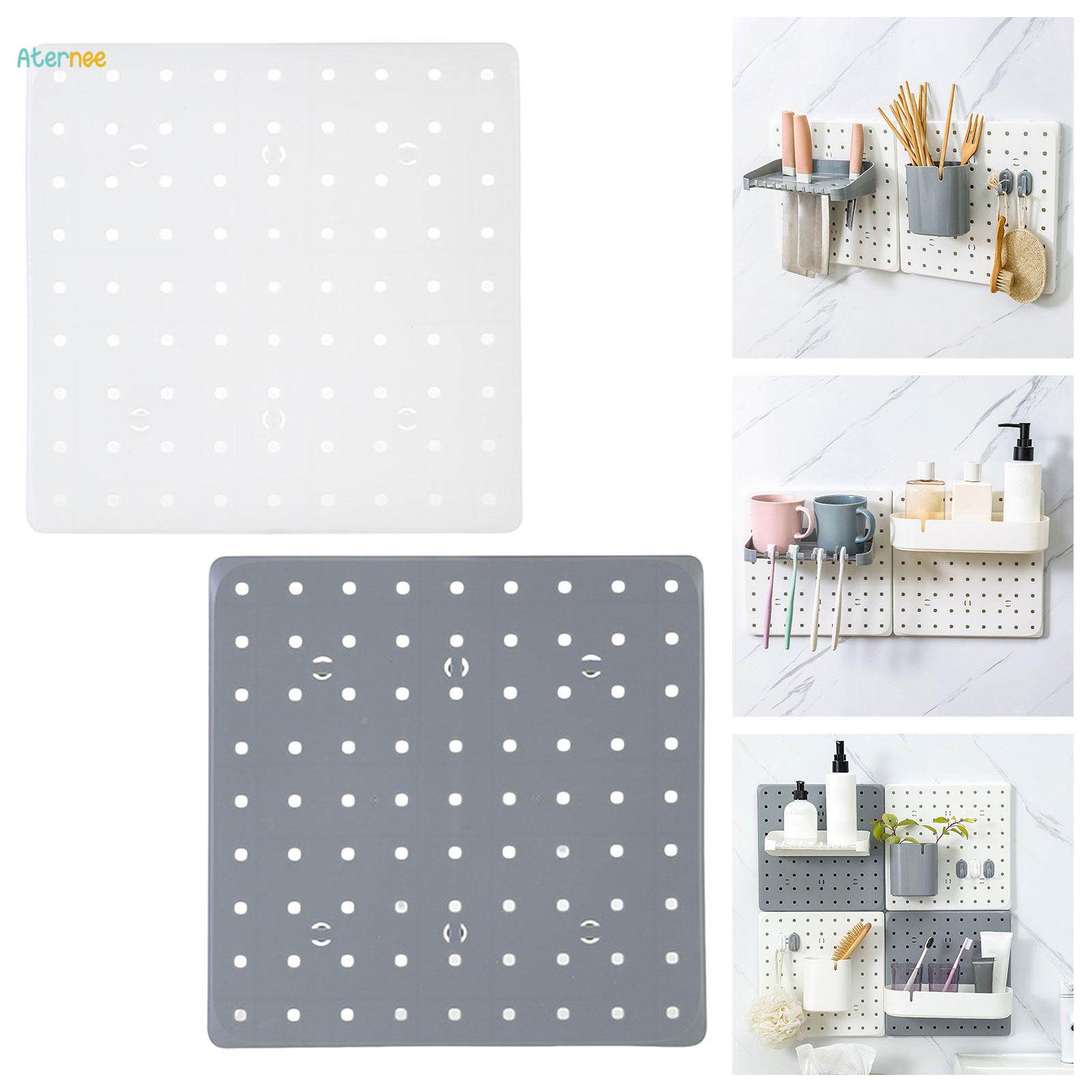 Hole Board Storage Board, Pegboard Wall Panel, Free Combination, Multifunctional No Punching DIY Pegboard Combination Board for Entrance Garage. 