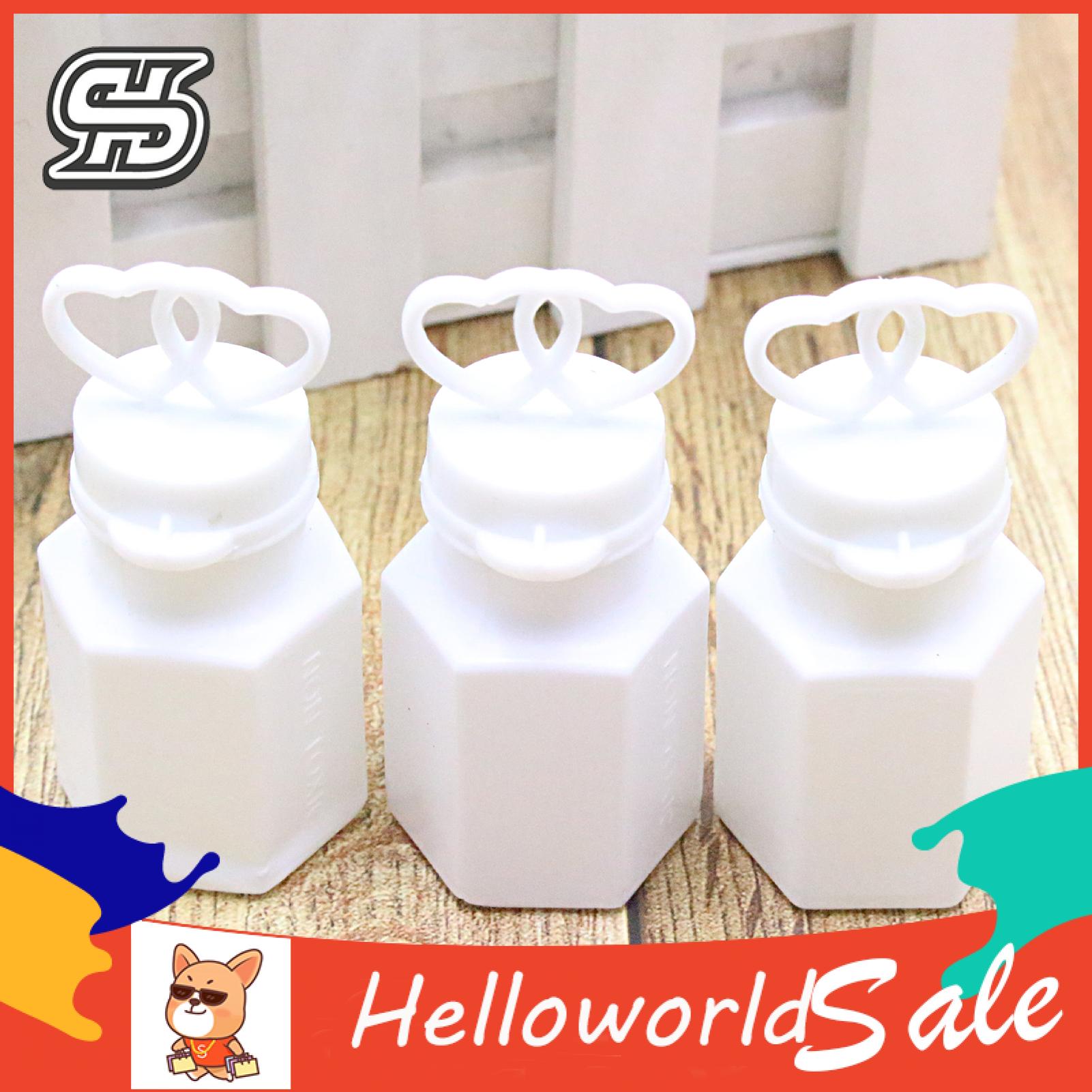 HelloWorld Bubble Maker Bottle Multipurpose DIY Empty Wedding Bubble Bottles Mini Tubes. 