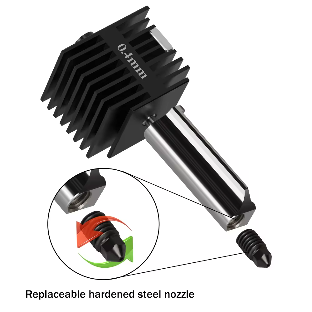 Hotend For Bambu Lab A1 mini Assembly Hotend Kit 0.2 0.4 0.6 0.8MM Replaceable Nozzle For 3D printer Bamboo Lab A1/A1 mini. 