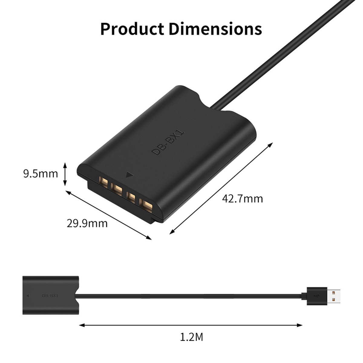 NP-BX1 Dummy Battery ZV-1 RX100 M7 M6 M5 RX1R HX50 Camera. 