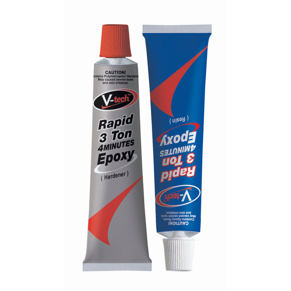 VT-141 Vtech Rapid 3 Ton 4 Minutes Epoxy Clear 28.4gm 4 Minute Negative Positive Epoxy V-TECH RAPID 3 TON EPOXY Adhesives AB Epoxy Adhesives A Resin B Hardener. 