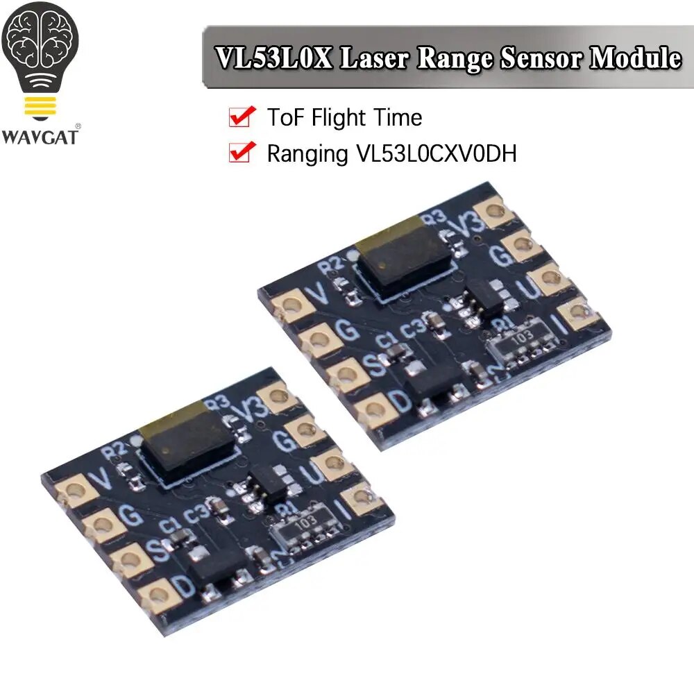 WAVGAT Applicable to ZY VL53L0X laser ToF time of flight ranging VL53L0CXV0DH sensor module
