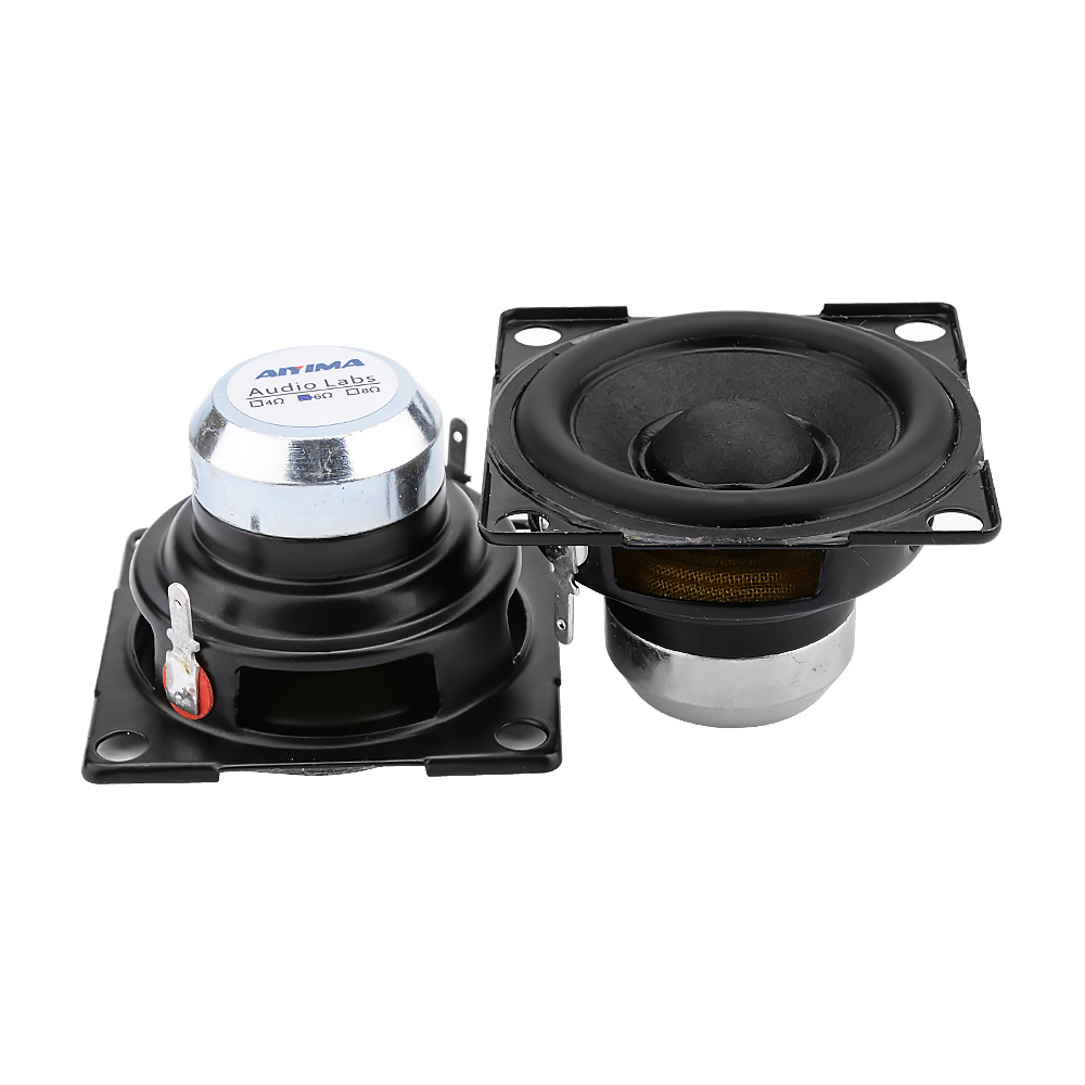 AIYIMA 2 Pcs 2 Inch Fever Full Range Mini Speaker Driver 6 Ohm 15 W Sound Amplifier Speaker Column DIY Home Loudspeaker Units. 