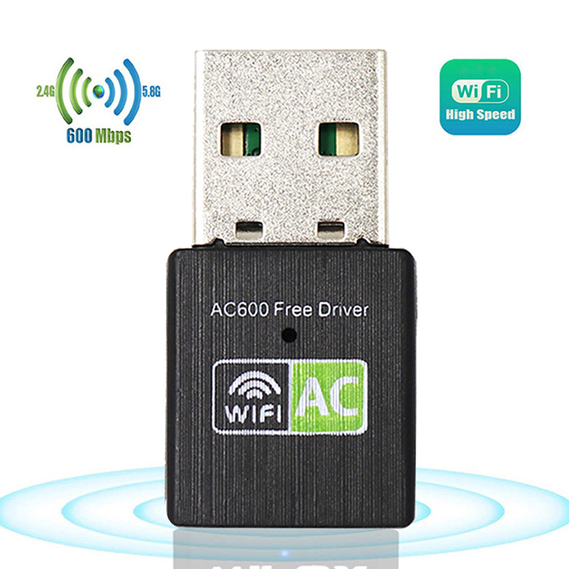 Free Driver USB Wifi Adapter 600Mbps Wi fi Adapter 5ghz Antenna USB Ethernet PC Wi-Fi Adapter Lan Wifi Dongle AC Wifi Receiver Demoo. 