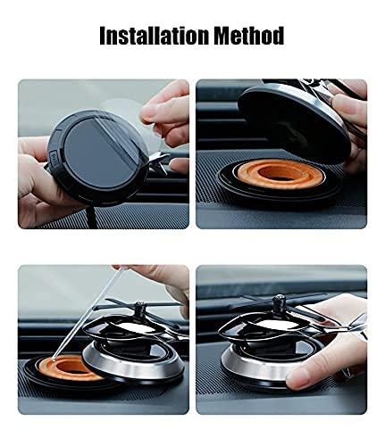Solar Powered Rotating Helicopter Aromacure Furnishing Air Freshener Tablet for Car Interior. 