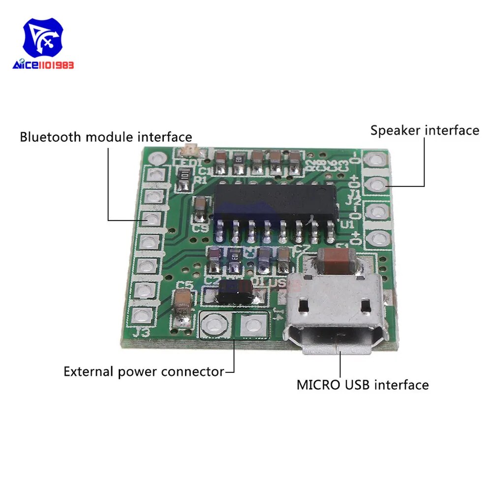 【YIYANGMAOYI111】diymore PAM8403 Amplifier Module Class D USB Power Bluetooth Amplifier Board Module. 