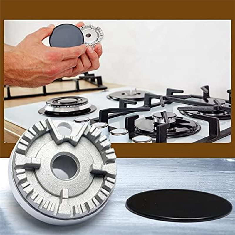 Universal Burner Crown Flame Cap Oven Cooker Hob Gas for CDA,Flame Burner Cap Crown Fits All Between Sizes Easy Install Easy to Use. 