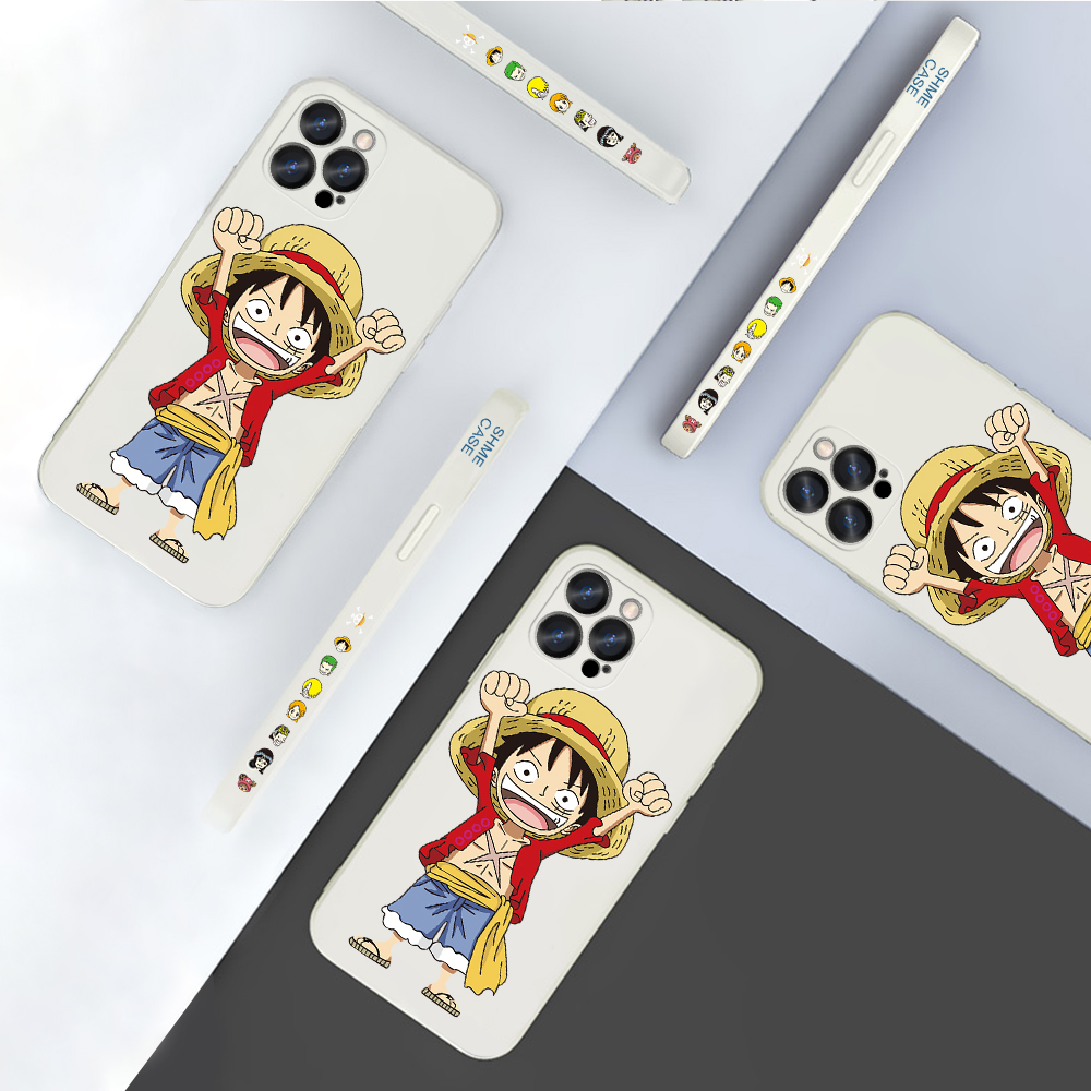 AMORVOR for Samsung Galaxy M31 Back Cover Anime One-Piece Luffy Side design Soft Case Liquid Silicone Phone Cases. 