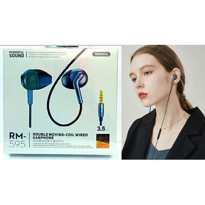 REMAX RM-595 WIRED EARPHONE FOR SUPER BASS SOUND | Daraz.com.bd