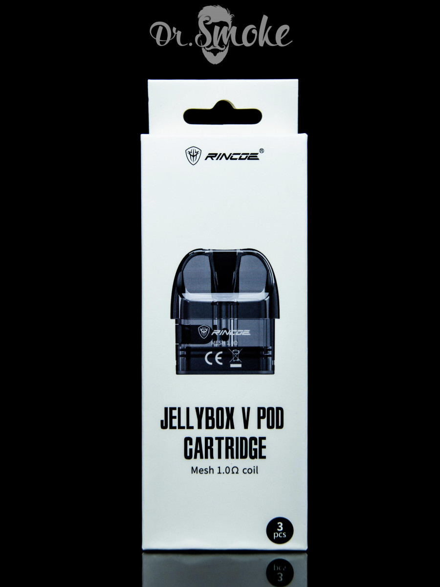 JELLYBOX V2 And V3  POD CARTRIDGE 0.8 MESH COIL / 1.0 MESH COIL. 