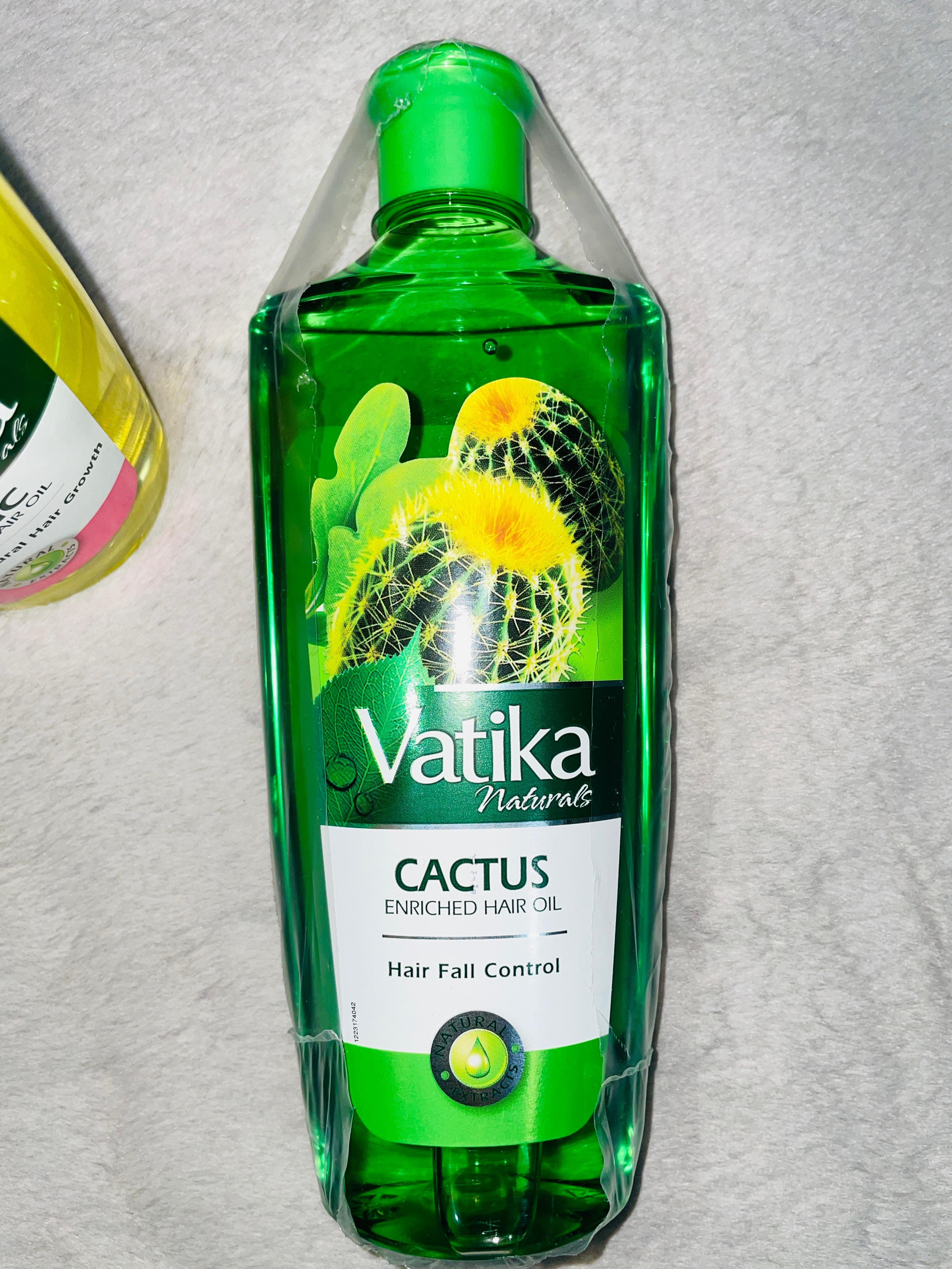 Vatika Naturals Cactus Enriched Hair Oil Hair Fall Control 300ml UAE |  Daraz.com.bd