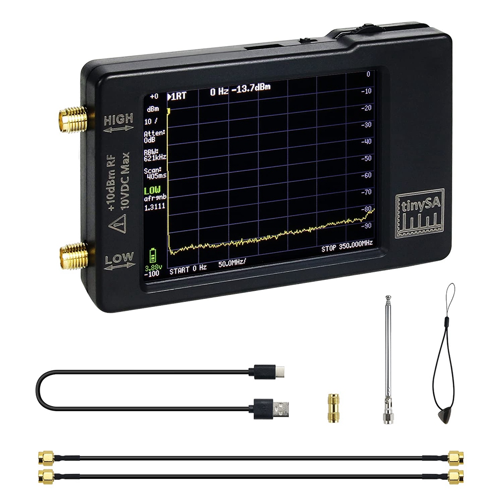Handheld RF Spectrum Analyzer 2.8 Inch Display Built-in Battery