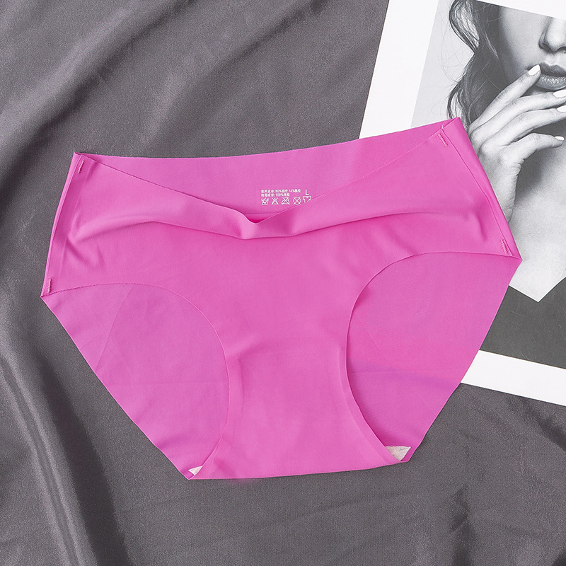 Ice Silk High Waist Panties For Women - Ultra-Thin Moisture-Wicking Briefs, Seamless Quick-Dry Satin Underwear, Tummy Control