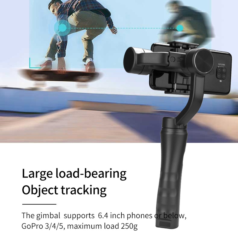 CYKE H4 Gimbal 3 Axis Cell Phone Control The Focal Length Professional Stabilizer Face Tracking Vlog Selfie Stick F6. 