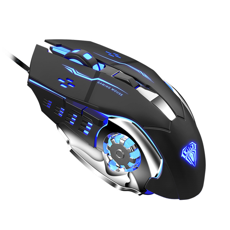 Wolf Spider S20 wired mechanical gaming mouse full-key macro programming black obsidian black mouse e-sports. 