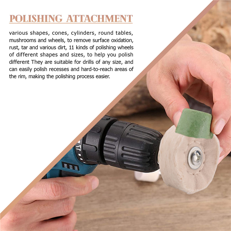 14Pcs Polishing Accessories,Screwdriver,Drill Bit, Polishing Disc Set. 