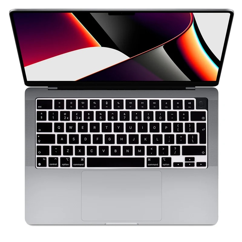 (New) keyboard cover silicone skin for MacBook Pro 14.2 16.2 inch a2442 a2485 color waterproof keyboard protective film