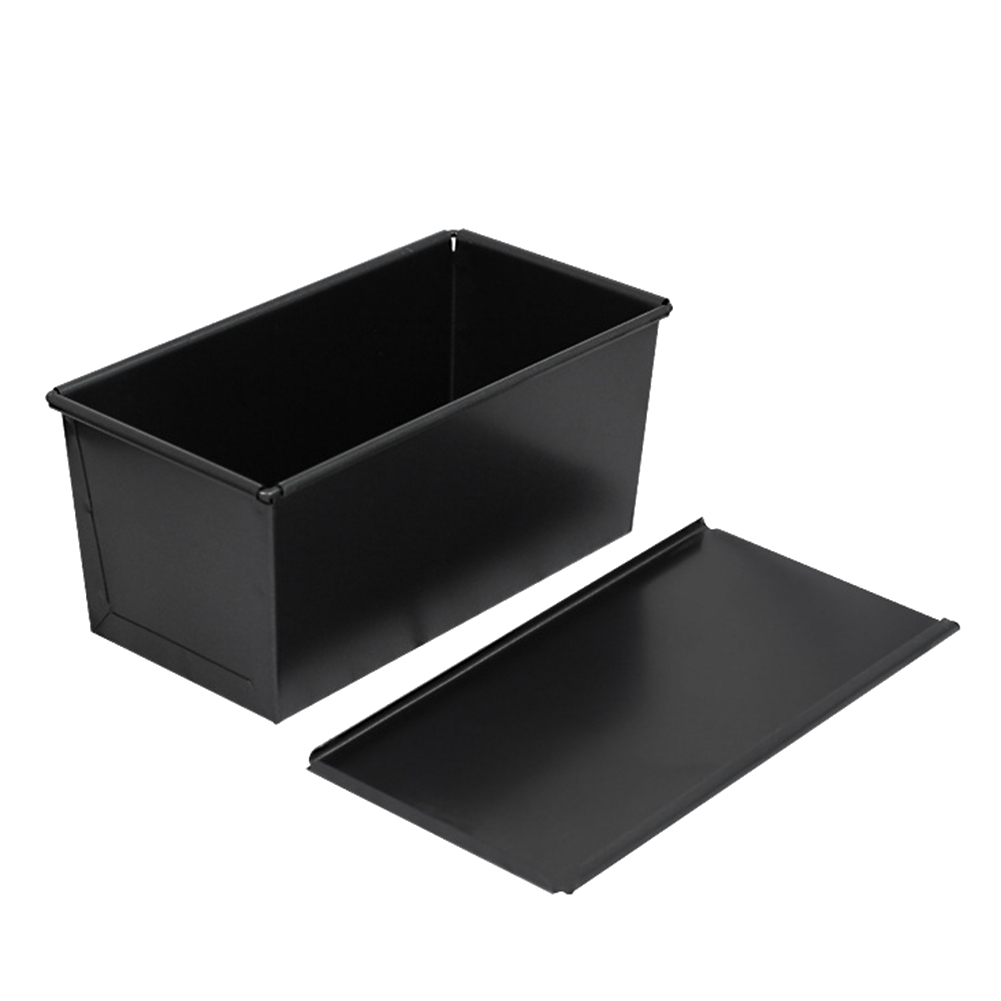 250G Carbon Steel Bread Loaf Pan with Cover Bread Toast Mold Lid Heavy Duty Professional Bread Maker Pan
