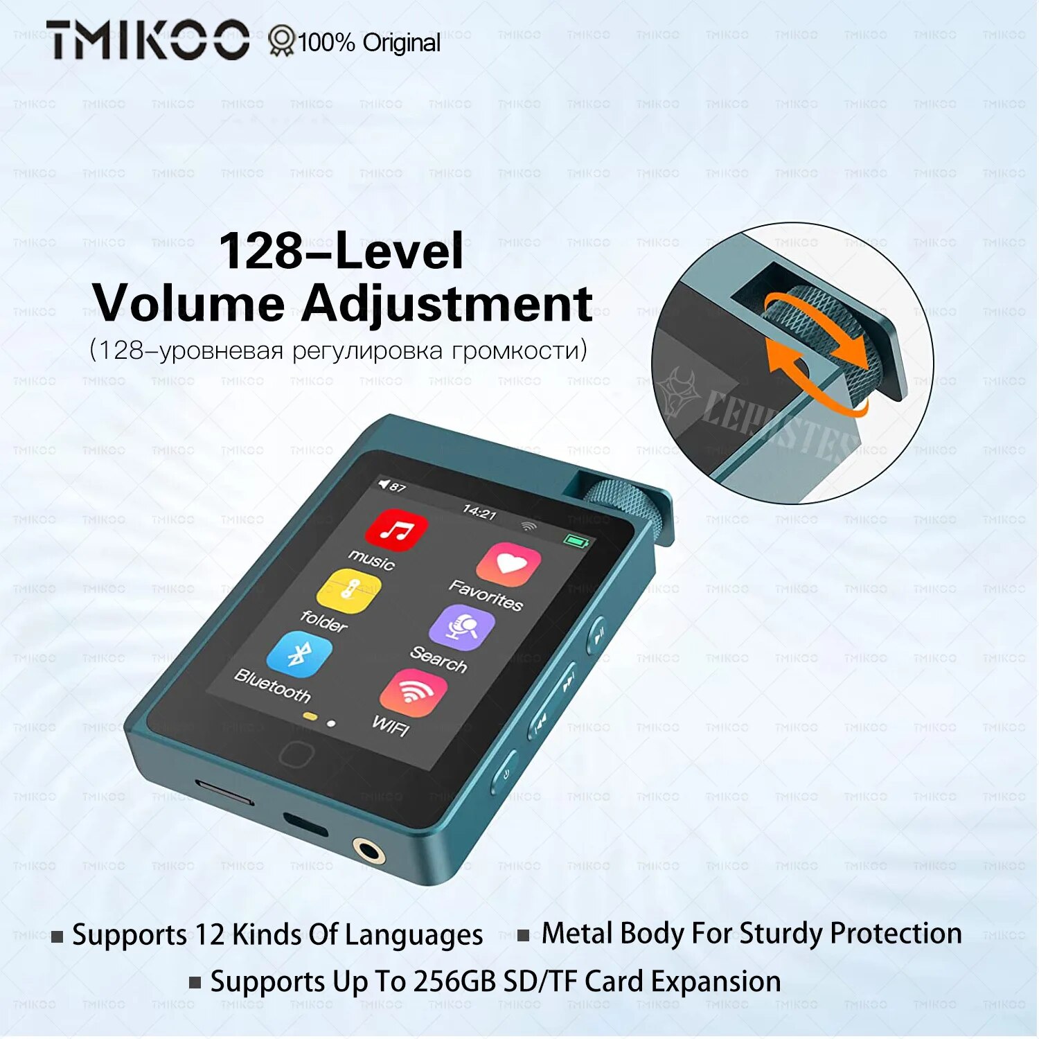 2023 NEW HiFi Lossless MP3 Player with Bluetooth 5.0, DSD High Resolution Digital Audio Player, High-Res Portable Music Player. 