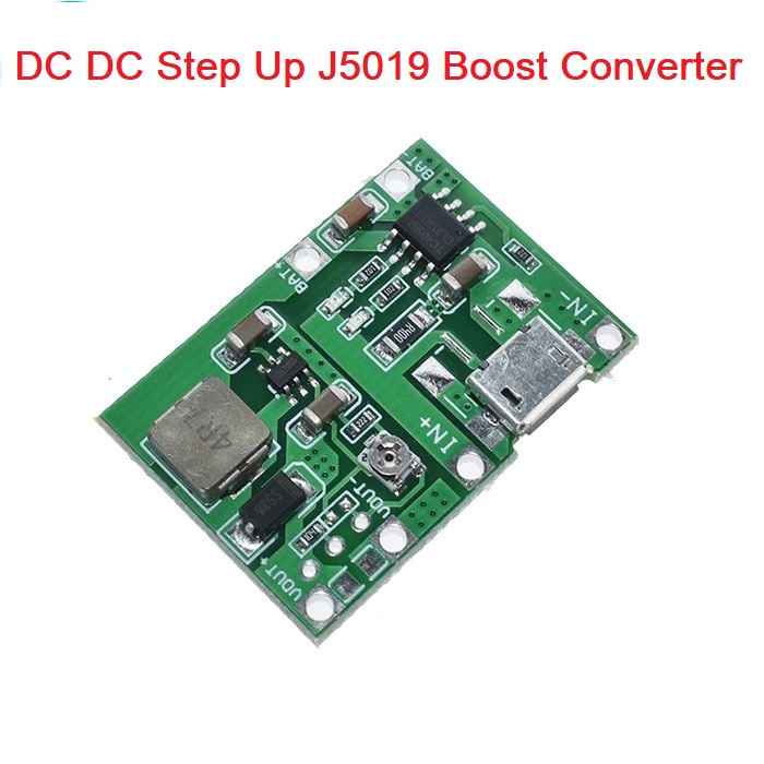 J5019 -T4056 HW-357 Boost Module DC-DC Step Up Adjustable UPS 4.5-8V To 3.7-27V 1A-18650 AAA AA Battery Charger TP4056 Module