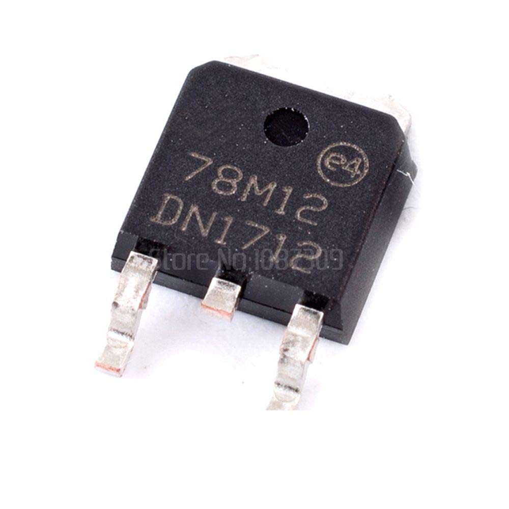 A CLASS SMD 78M12 LM7812 IC L7812C2T LM7812 Voltage Regulator IC 12V 1.5A 7812  Voltage Regulator IC 3 Pin Leads TO-220 Fixed 12V IC