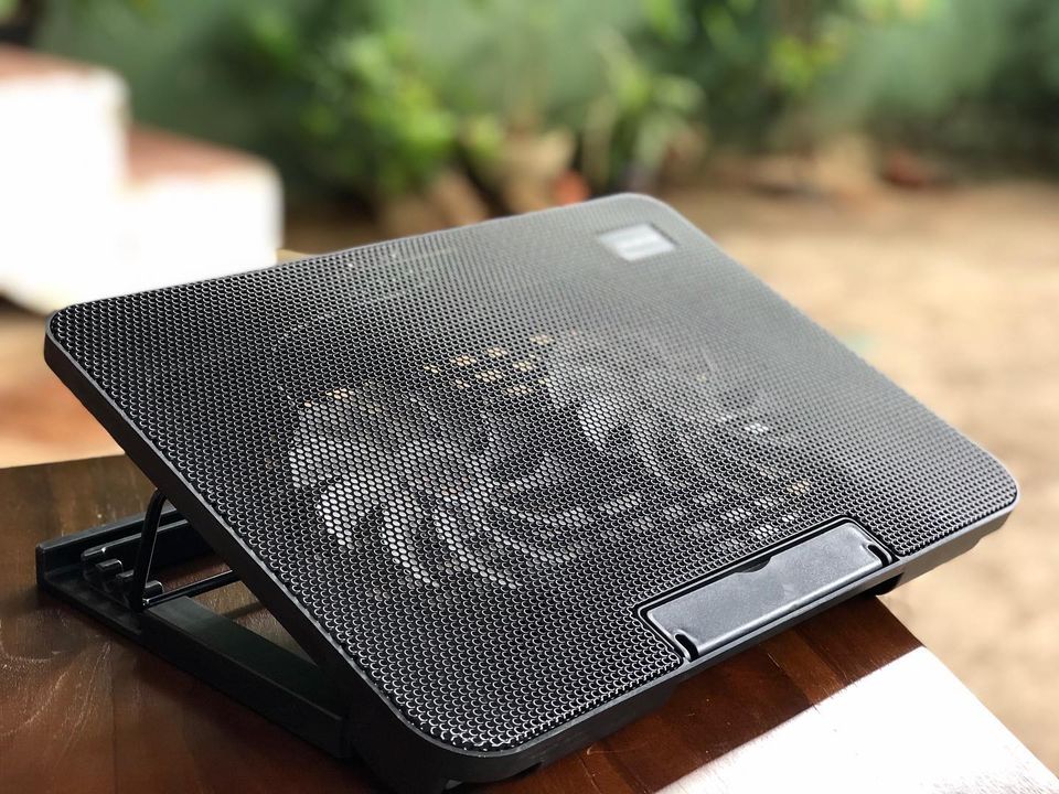 TCLP-99/N-99 Height Adjustable Foldable USB Plastic Double Fans Laptop Cooler Cooling Pad Stand Nice Tech. 
