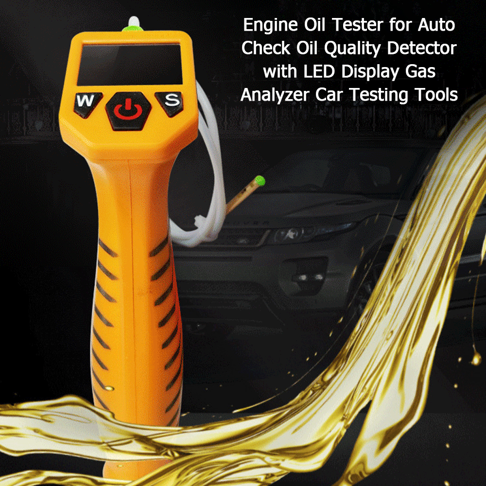 OIMG Engine Oil Tester For Auto Check Oil Quality Detector With Led Display Gas Analyzer Car Testing Tools. 