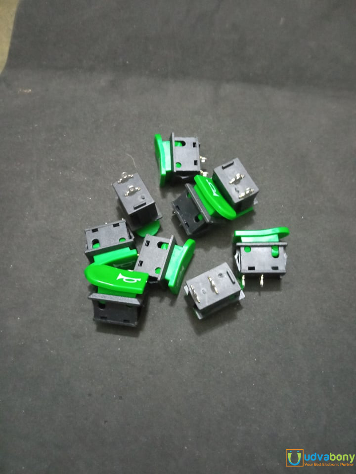 5Pcs- Universal GREEN Push Button DC 12V 10A/ 24V 5A Horn Switches - r15 v3 bike. 