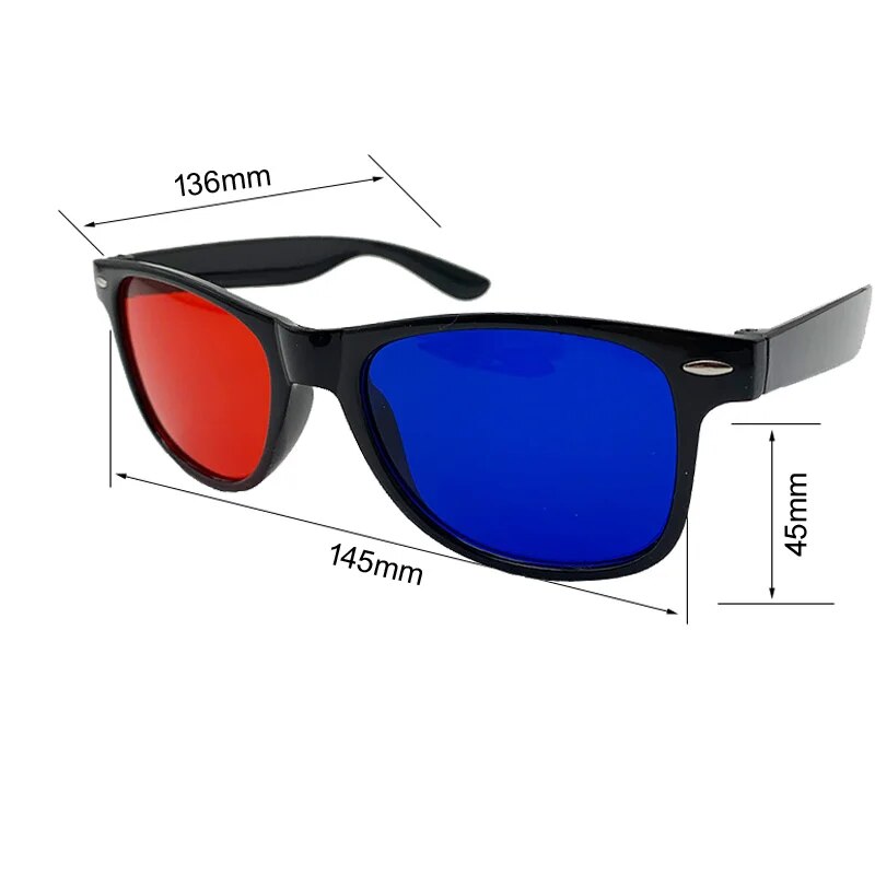 1pcs Professional Green Red Filter Glasses Blue Red Eyeweare Visual Function Test Tool For Amblyopia Training D03. 
