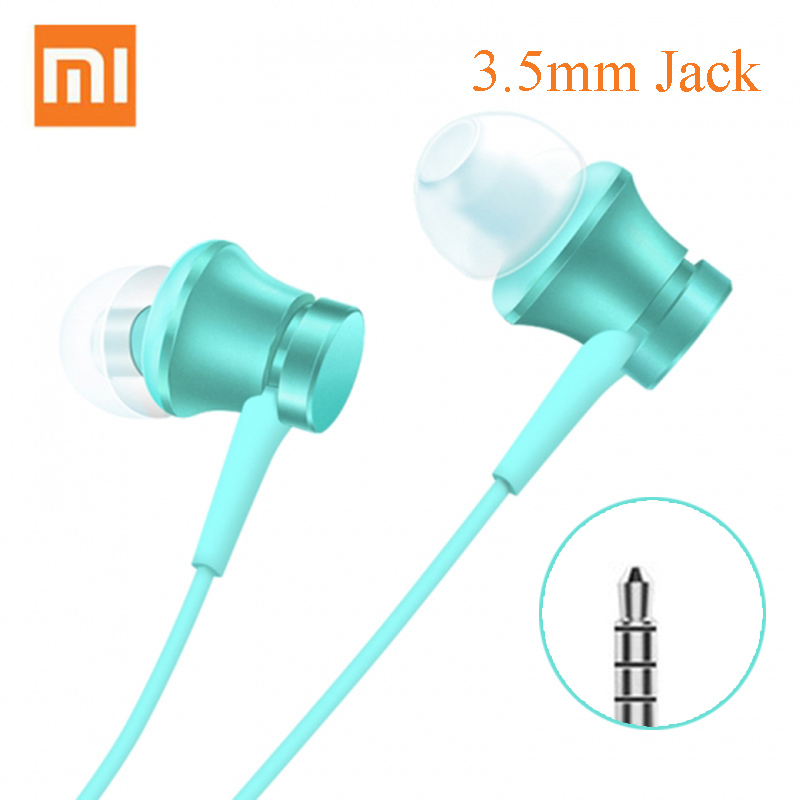 Original Xiaomi Earphone Half In-Ear Headset 3.5MM Wire control For Mi A3 CC9 CC9se Redmi Note 9 8 7 6A 5A 4X 5X samsung huawei. 