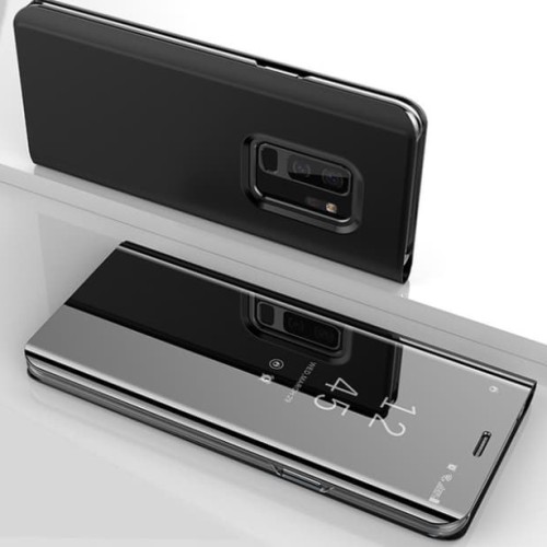 Samsung Galaxy S9 Plus - Clear View Case Flip Standing Cover Auto Lock Mirror Case