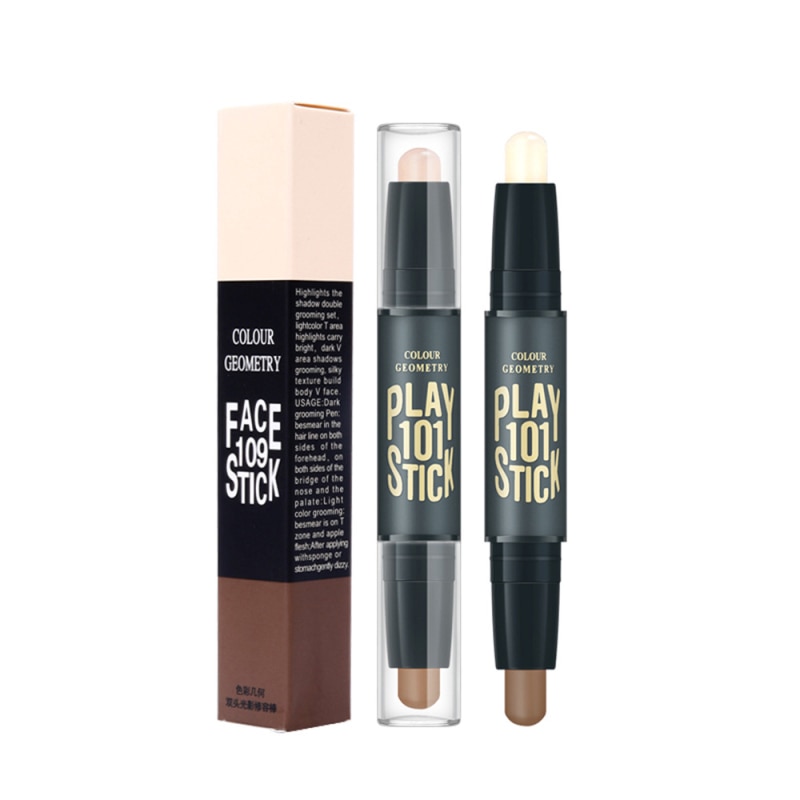 Concealer Pen Face Make Up Liquid Waterproof Contouring Foundation Contour Makeup Concealer Stick Shadow Repair Pen Dual-use