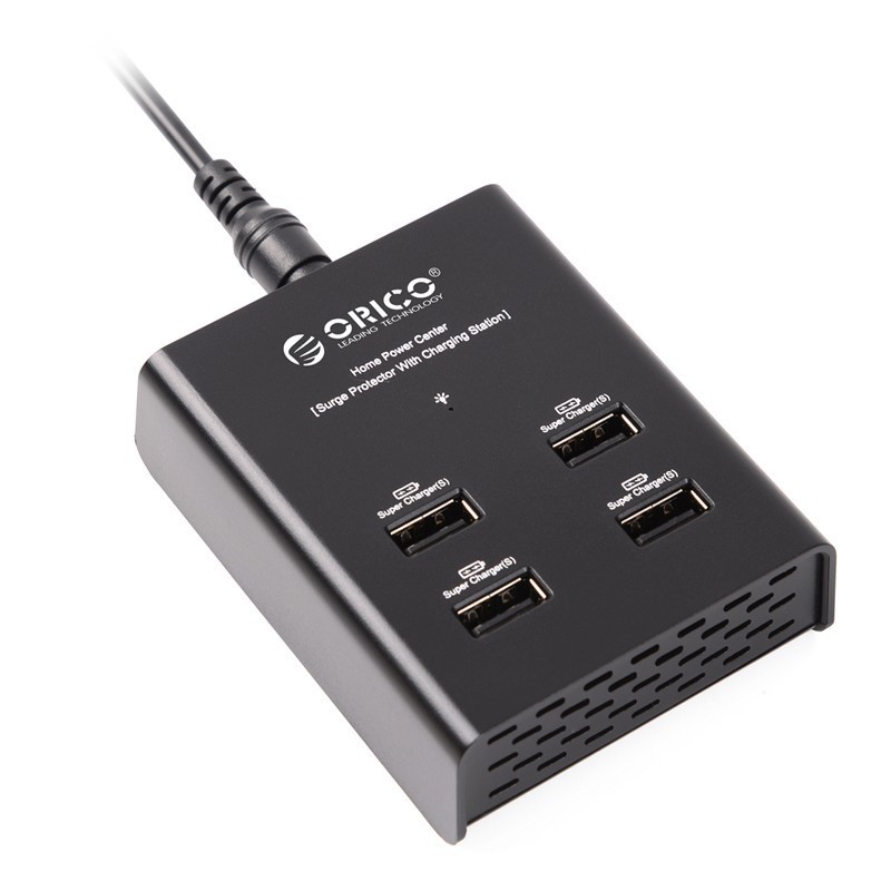 ORICO 4 Port USB Charger With Power Adapter Home Power Center Surge Protector With Charging Station For Phone Tablet Smart Watch. 