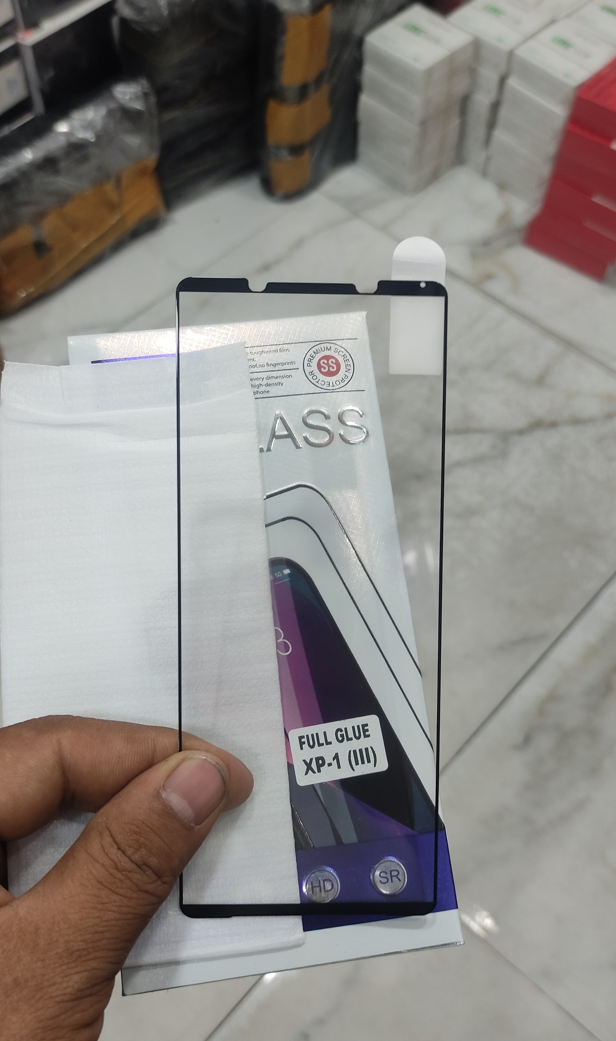For Sony Xperia 1 iii Full Tempered Glass Full Glue Premium Quality Ultra Clear Anti-scratch, Anti Oil Stains Screen Protector Edge To Edge Full Screen Coverage Glass Protector (See The Real Photos)