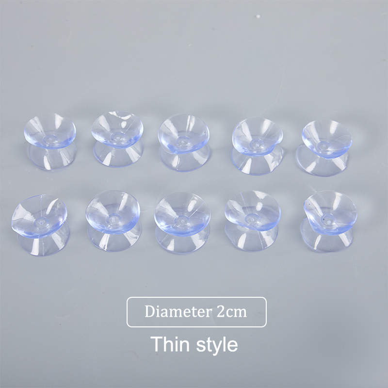 10Pcs/lot Pvc Transparent Double Sided Suction Cup-Sucker Pads For Glass Plastic Suction Cup Strong Vacuum Non-slip Suckers