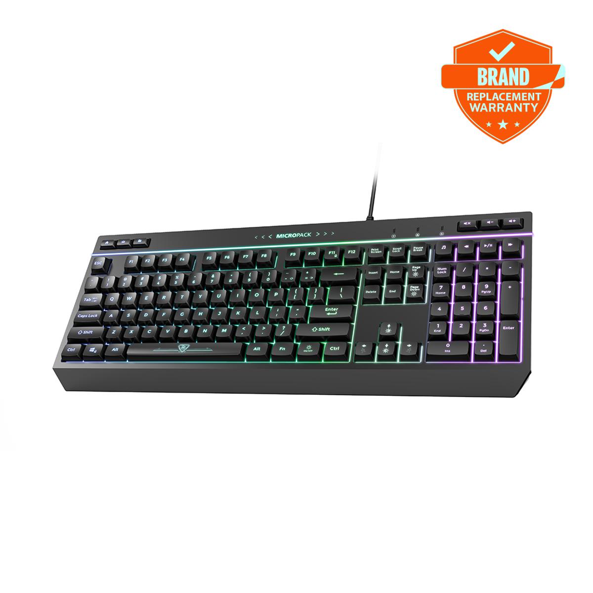 MICROPACK GK 20 APOLLO Anit Ghosting RGB Gaming Keyboard With Software